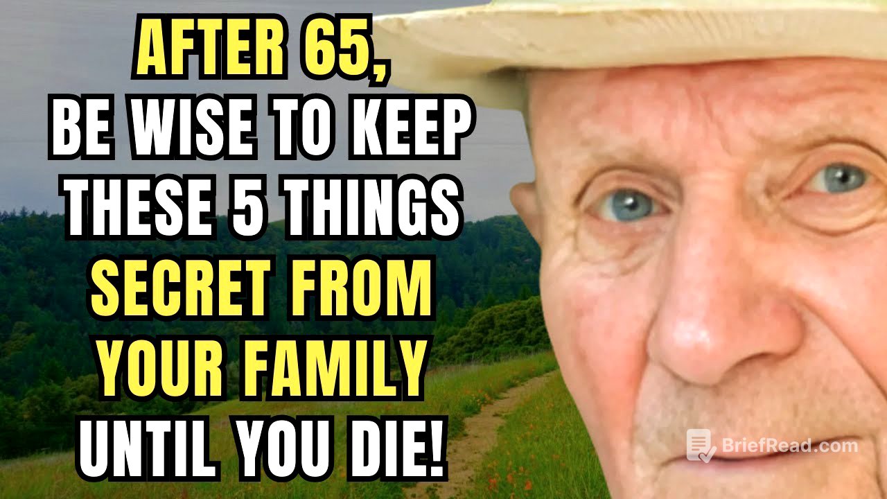 5 Secrets You Should Never Share With Your Family After 65 for a Peaceful Life. I Really Regret...