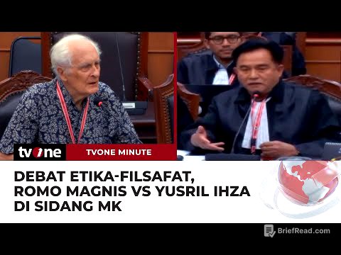 Debat Etika dan Filsafat oleh Romo Magnis vs Yusril Ihza di Sidang MK | tvOne Minute