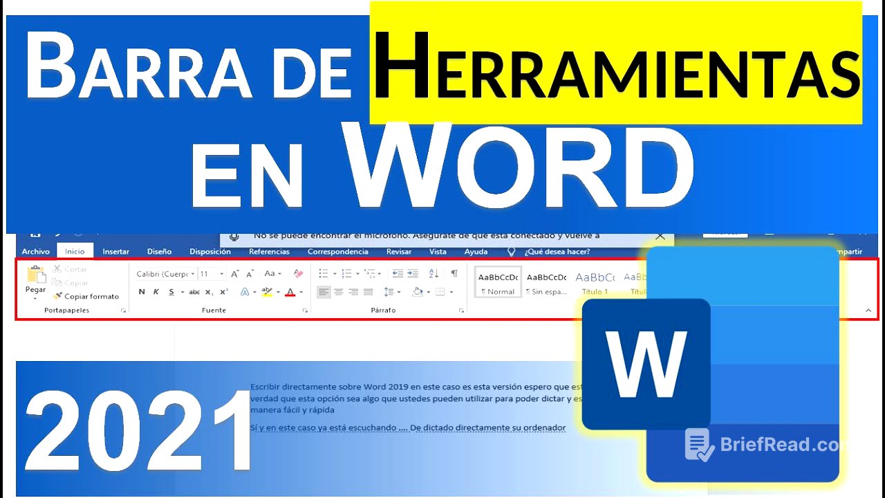 BARRA DE HERRAMIENTAS WORD