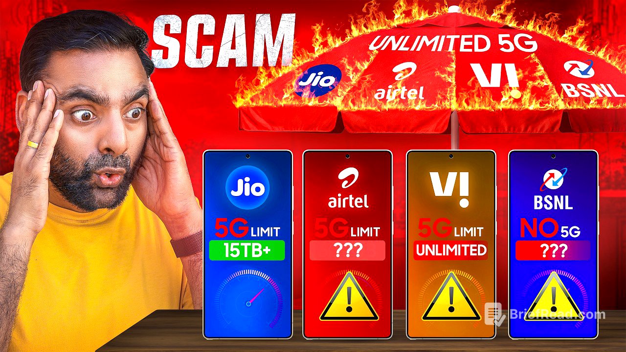 Unlimited 5G Data SCAM - Jio vs Airtel vs VI vs BSNL 🚨