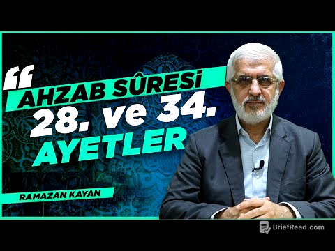 Tefsir Dersleri - Ahzab Suresi 28. - 34.. Ayetler