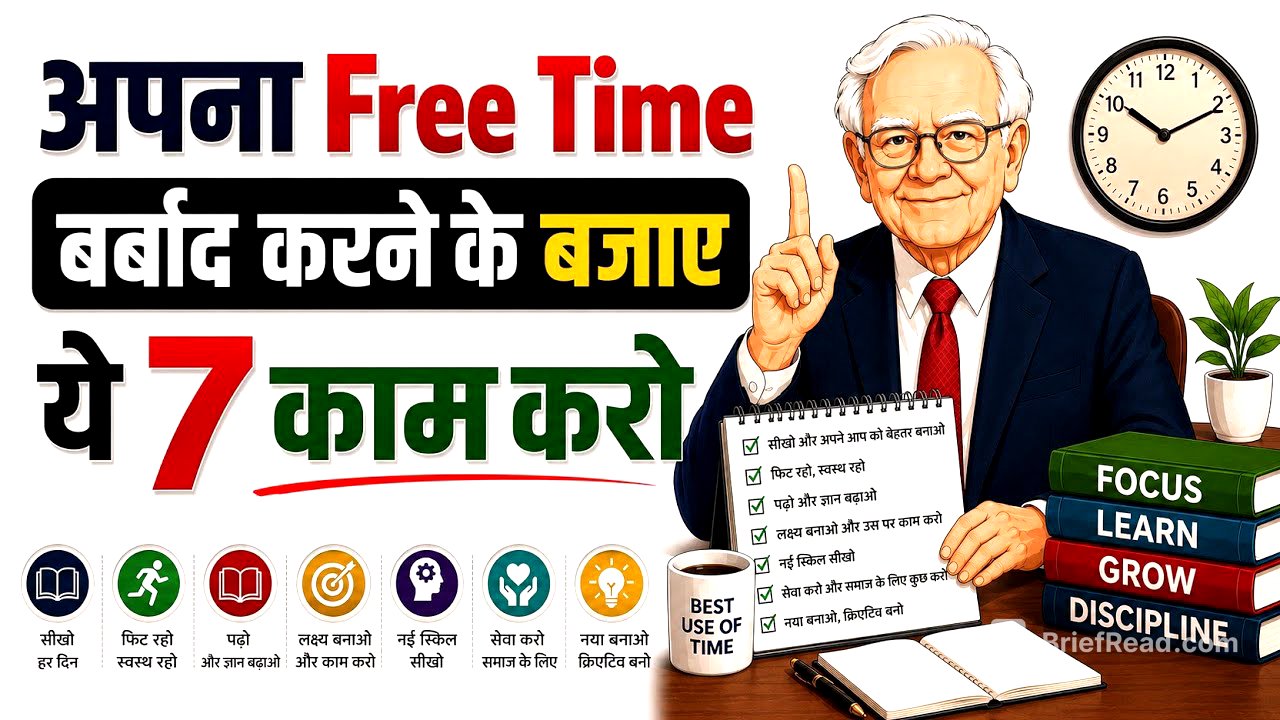 अपना Free Time बर्बाद करने के बजाए ये 7 काम करो | Warren Buffett Secret