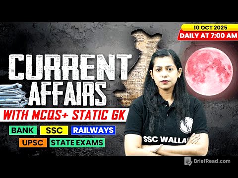 Current Affairs Today | 10 October Current Affairs 2025 | Daily Current Affairs | By Krati Mam