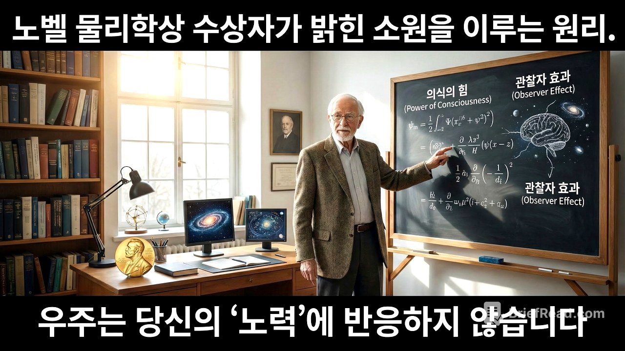 "끌어당김의 법칙이 실패하는 결정적 이유. 양자물리학으로 증명된 '현실 창조' 3단계"