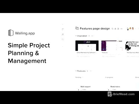 Simple project planning and management with Walling app