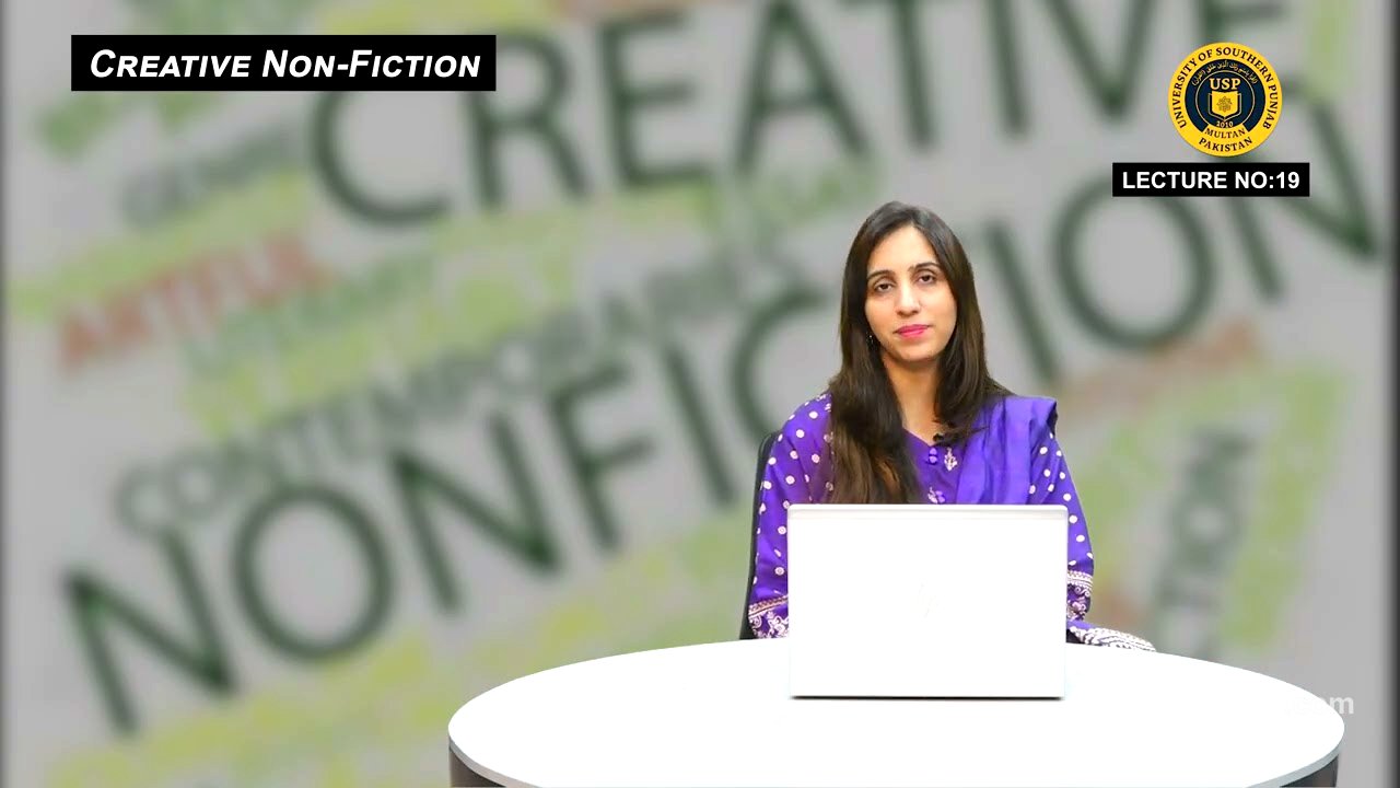 Creative Non Fiction Lecture 19th