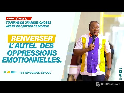 RENVERSER L'AUTEL DES OPPRESSIONS EMOTIONNELLES | Pst Mohammed SANOGO |  20/03/2022