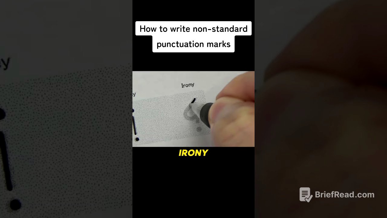 how to write uncommon punctuation marks demonstration 😳 #shorts