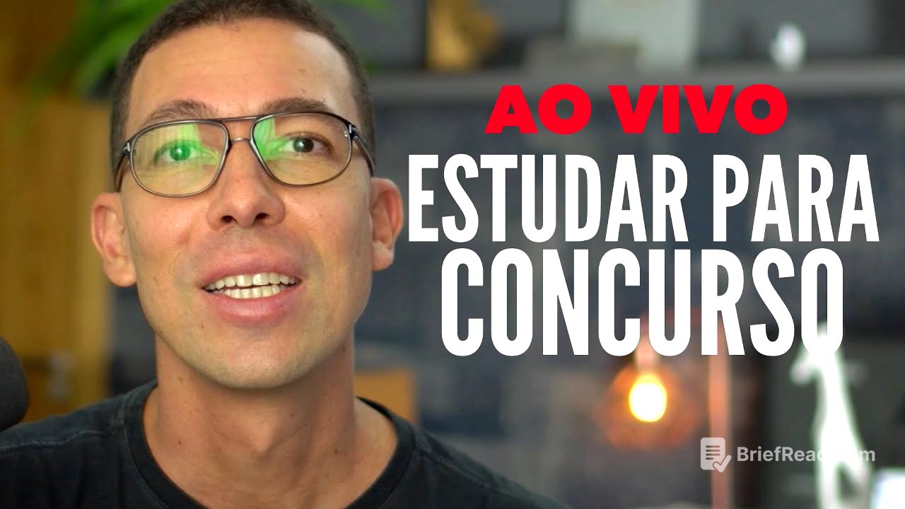 Ao vivo ensinando a estudar para concurso (e tirando dúvidas sobre o Coaching)