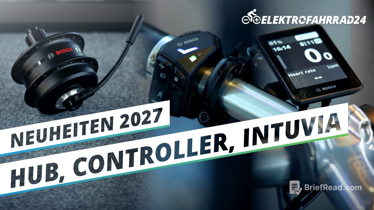 Bosch E-Bike Neuheiten 2027 🆕 Hub-Motor, LED Controller & Intuvia 200