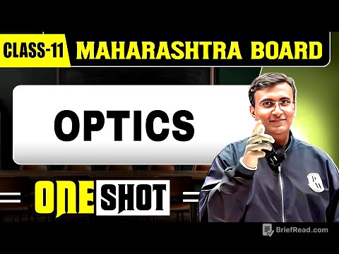 OPTICS IN 1 SHOT | Physics | Class11th | Maharashtra Board