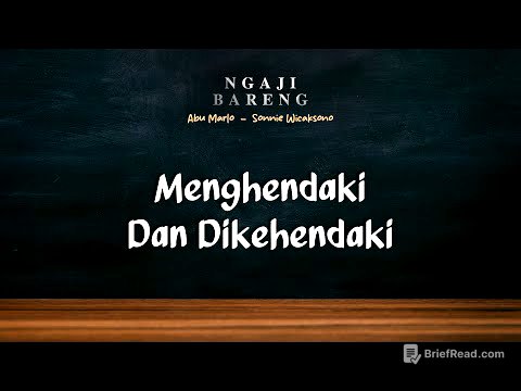 #Eps12 l Menyelaraskan Kehendak Tuhan dan Kehendak Manusia
