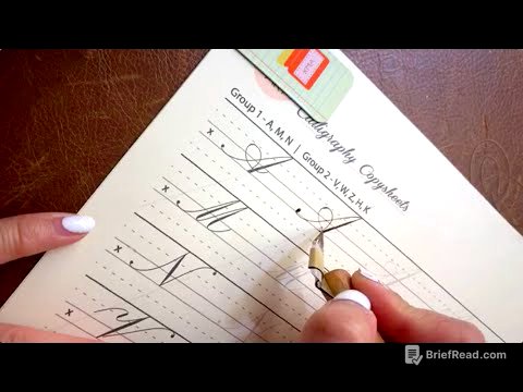 Engrosser's Script - Majuscules A, M, N - Calligraphy Demo (PART 1)