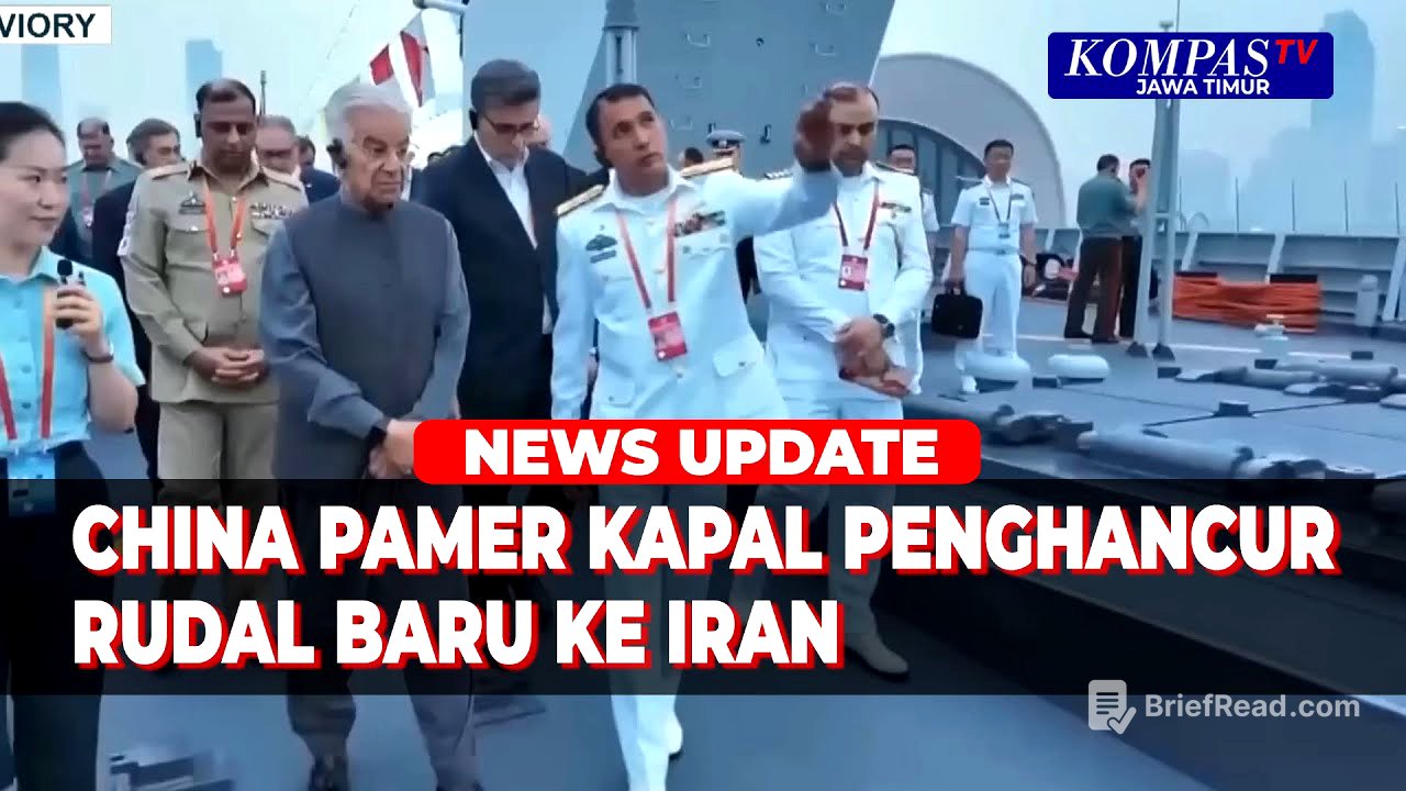 Menhan Iran Lihat Kapal Perusak Rudal China, Dinamika Baru Perang Iran-Israel?