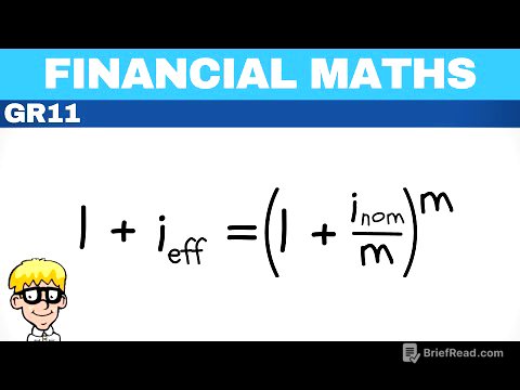 Financial Maths Grade 11 | Effective to Nominal