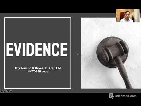 Rules on Evidence - Part 1
