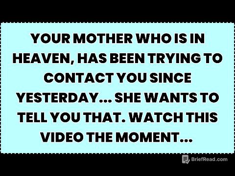 ♾️ YOUR MOTHER WHO IS IN HEAVEN, HAS BEEN TRYING TO CONTACT YOU SINCE YESTERDAY... SHE WANTS TO...