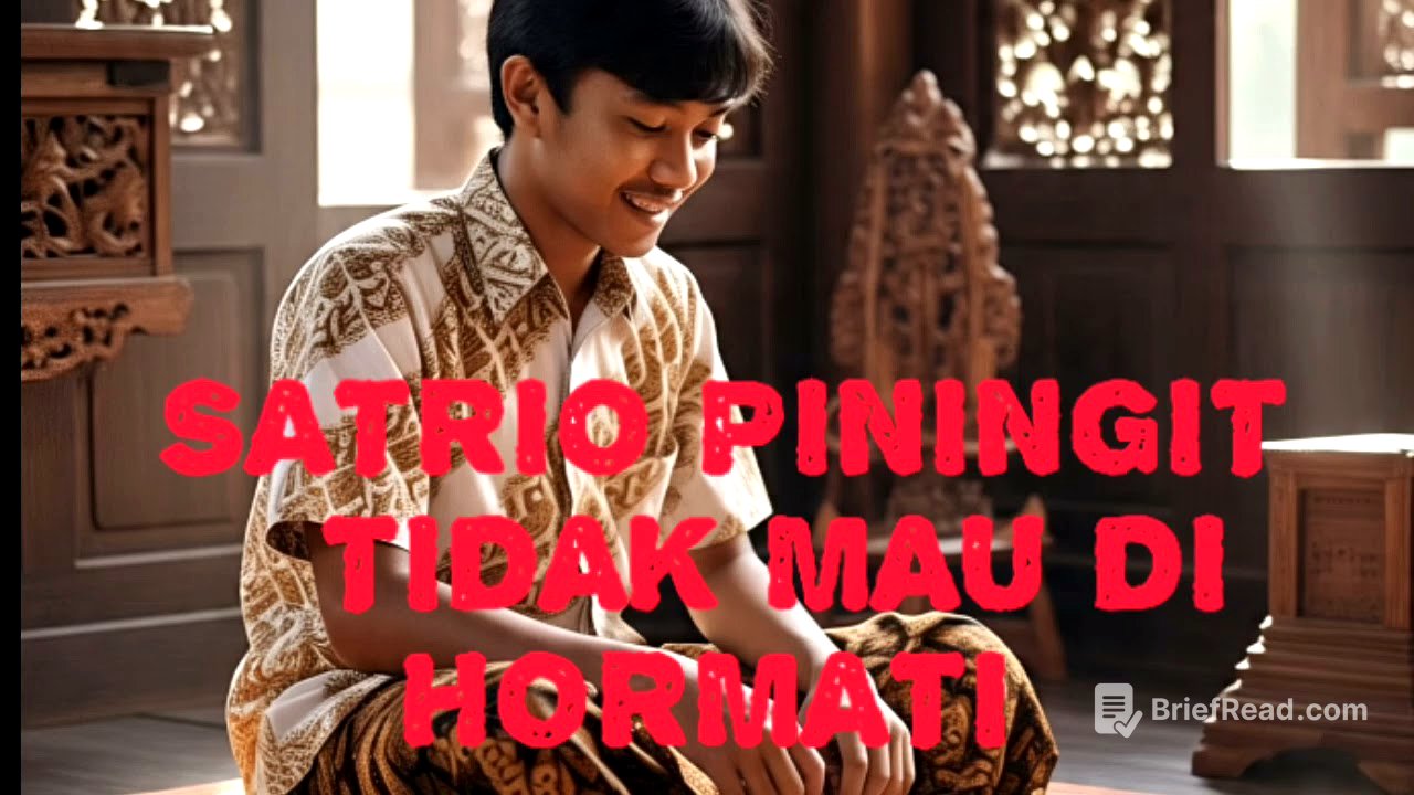 SATRIO PININGIT TIDAK MAU DI HORMATI