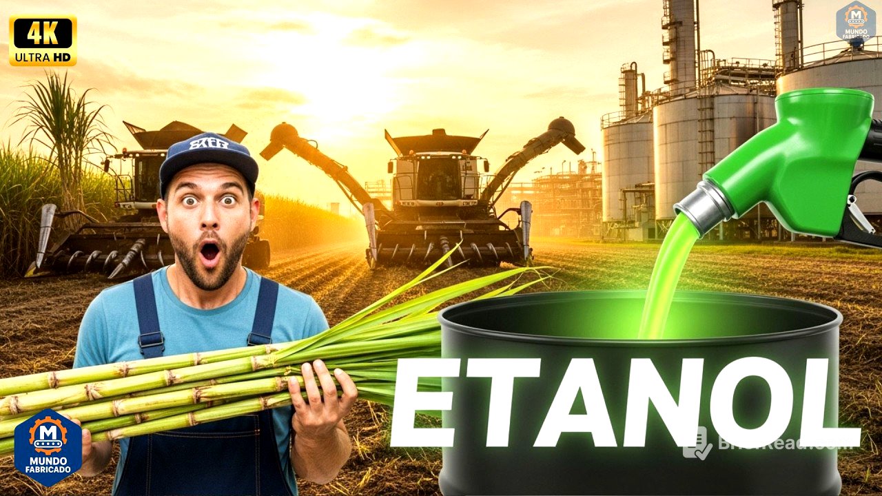 Você não imagina como o ETANOL é feito da CANA | Mundo Fabricado
