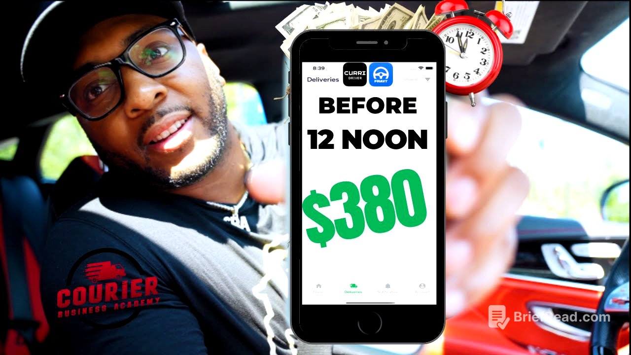 Medical Courier Money in Real Time!! $380 Before Noon!!
