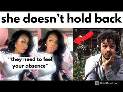 Baddie Reveals How to make a woman miss you hard