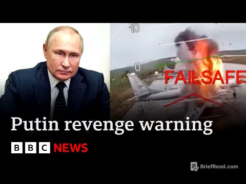 Putin will avenge destruction of Russian warplanes by Ukraine warns Donald Trump | BBC News