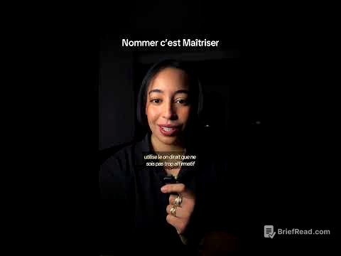 Nommer c’est maîtriser.