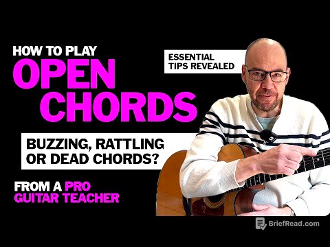 How to play OPEN CHORDS - essential tips, and tricks. FULL BEGINNER LESSON