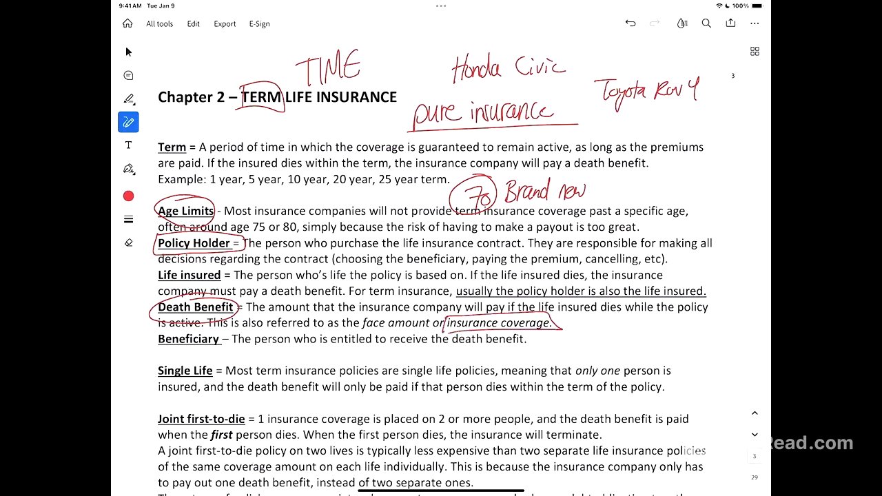 LLQP Review - Life Insurance