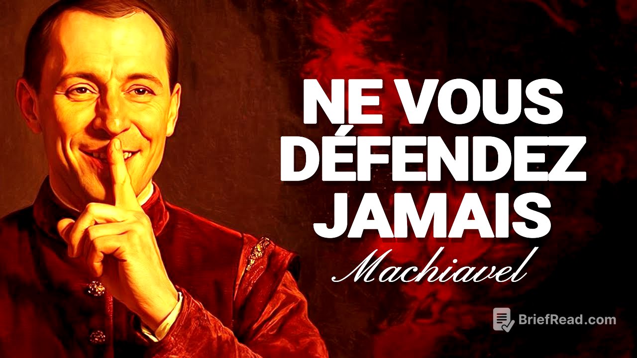 N'ESSAIE JAMAIS DE TE DÉFENDRE | L'ASTUCE DE MACHIAVEL POUR RENVERSER LE POUVOIR RAPIDEMENT