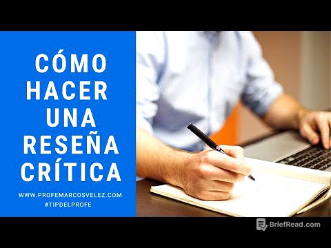 Cómo hacer una reseña crítica