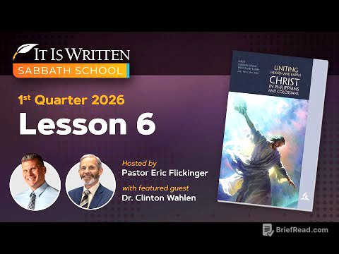 Sabbath School - 2026 Q1 Lesson 6: Confidence Only in Christ