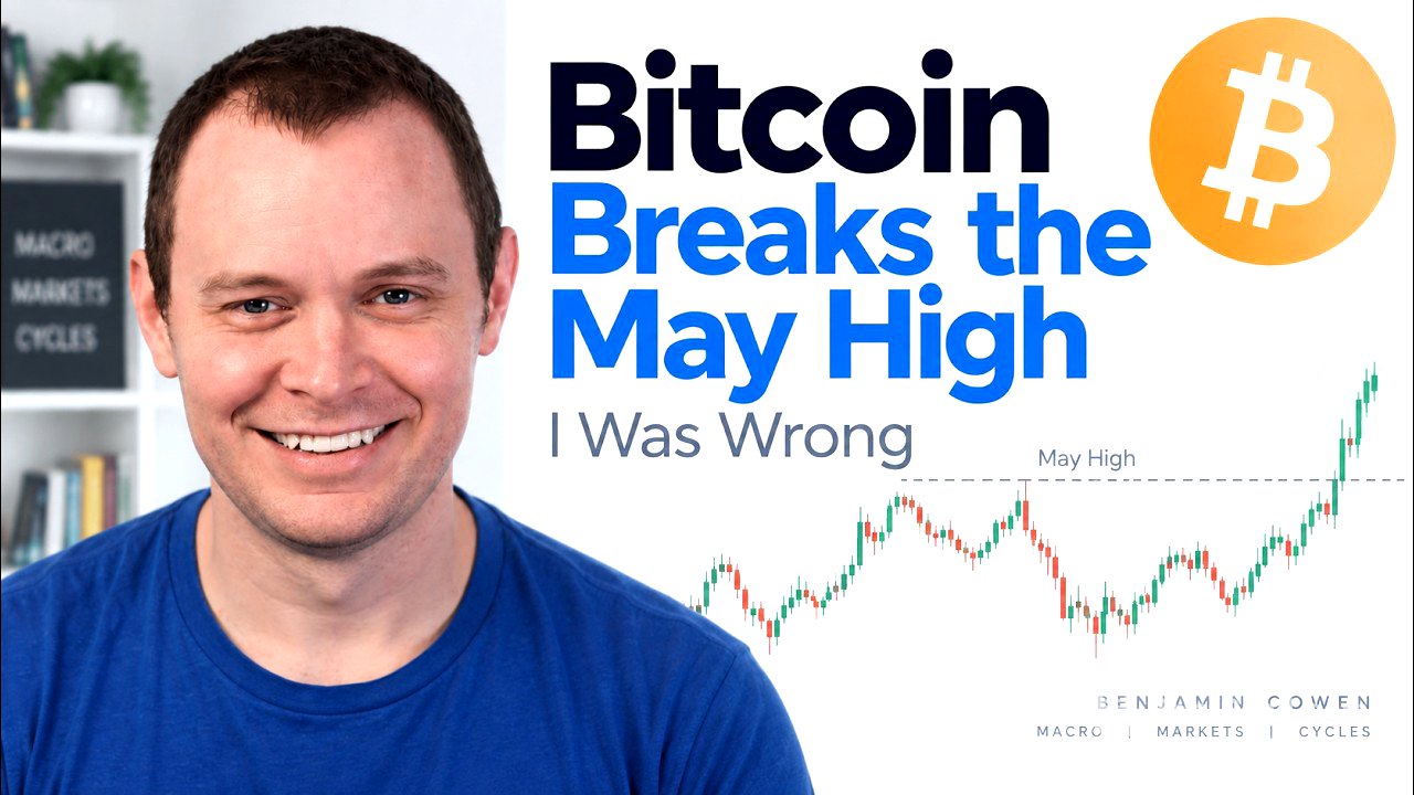 Bitcoin Breaks the May High (I Was Wrong)