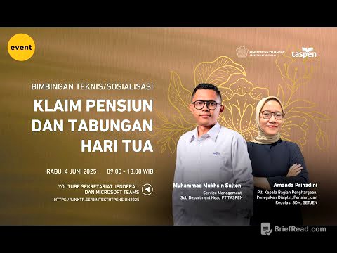 [LIVE] - Sosialisasi Klaim Pensiun dan Tabungan Hari Tua
