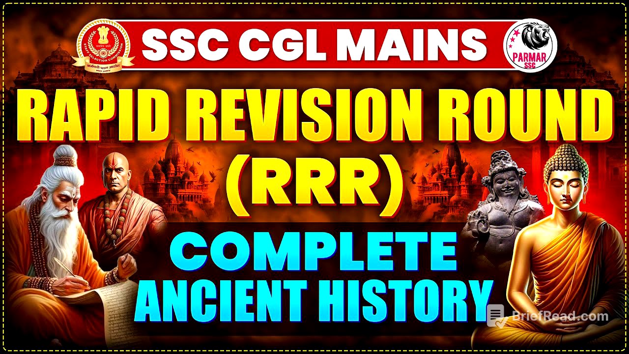 ANCIENT HISTORY REVISION FOR CGL MAINS