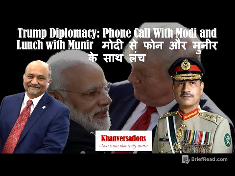 Trump Diplomacy: Phone Call With Modi and Lunch with Munir  मोदी से फोन और मुनीर के साथ लंच