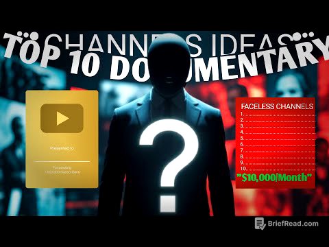 Top 10 Faceless Documentary Channel Ideas (Make Money on YouTube Without Showing Your Face!)