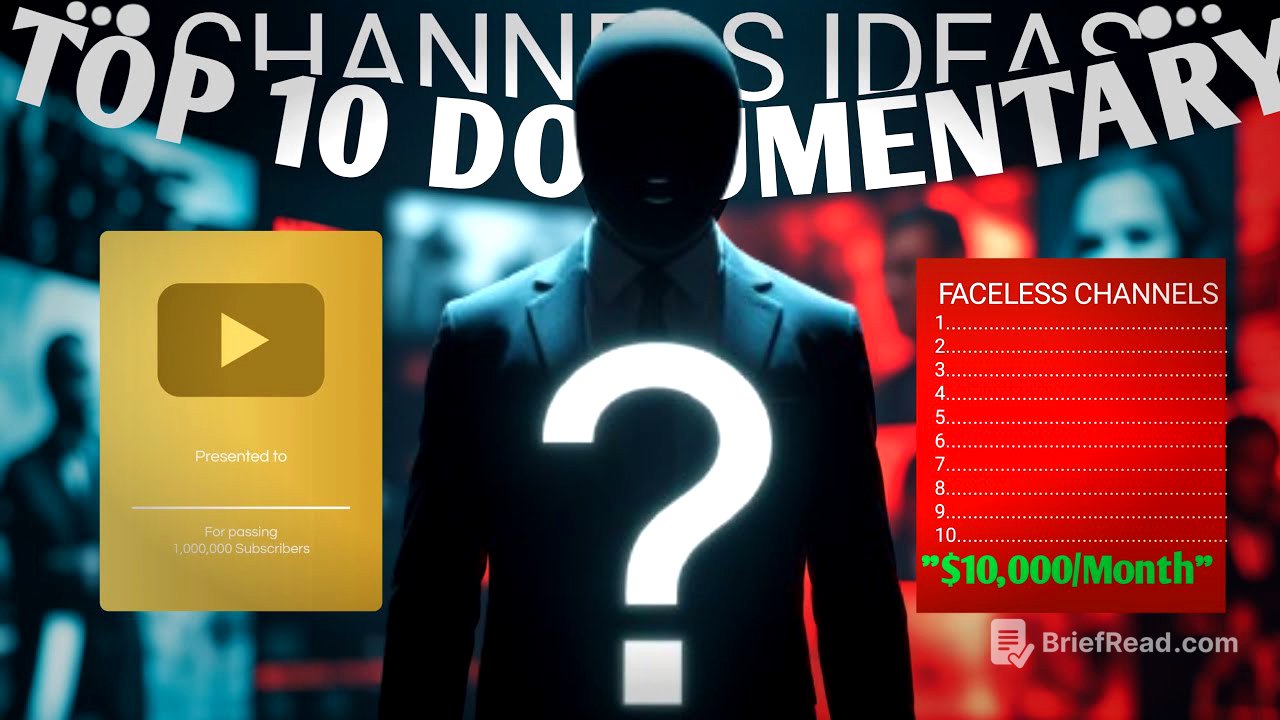 Top 10 Faceless Documentary Channel Ideas (Make Money on YouTube Without Showing Your Face!)