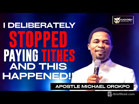 I STOPPED PAYING TITHES AND THIS HAPPENED - Apostle Michael Orokpo #viralvideo