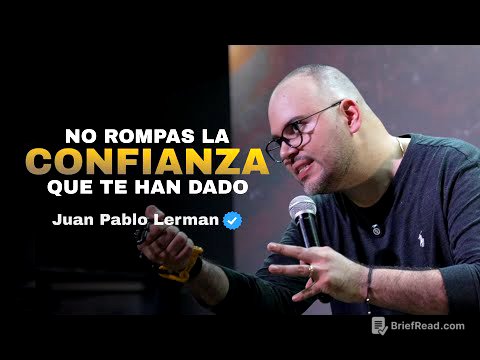 NO ROMPAS LA CONFIANZA QUE TE HAN DADO | Juan Pablo Lerman @granyosoytv