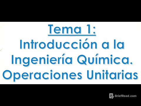 Tema 1. Introducción a la Ingeniería Química. Operaciones unitarias