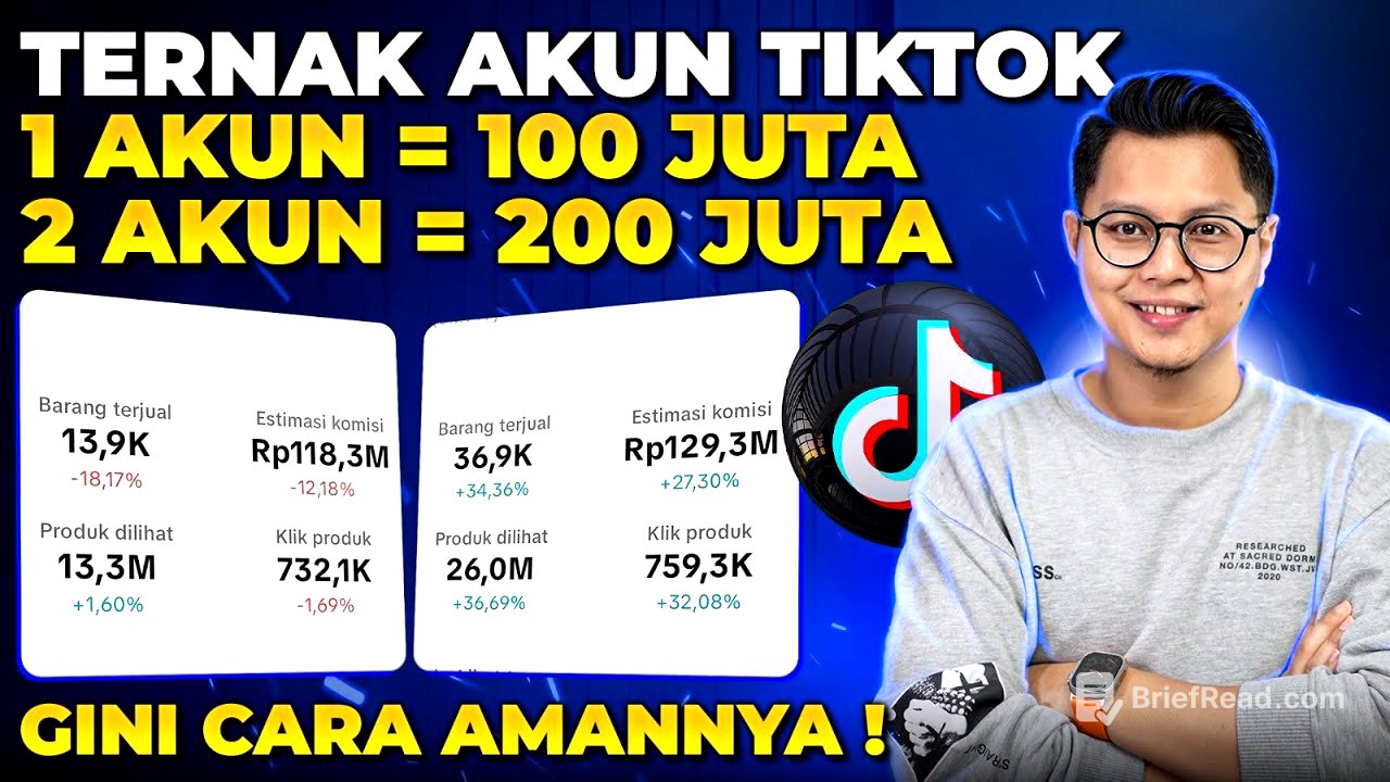 TERNAK AKUN TIKTOK, 1 AKUN = 100 JUTA, 2 AKUN = 200 JUTA, CUMA 2 JAM SEHARI !
