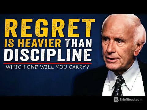 Why Discipline Weighs Ounces and Regret Weighs Tons | Jim Rohn Motivation