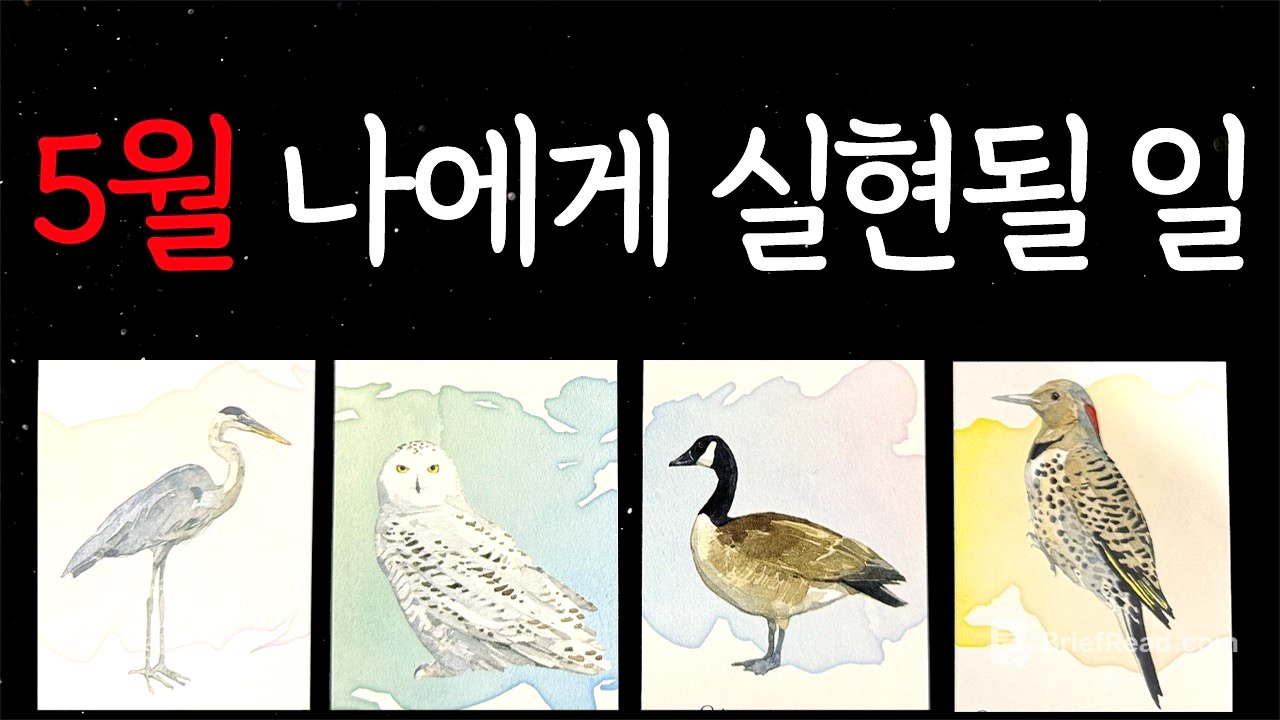 [타로]5월 당신에게 실현될 일들은 이렇습니다!