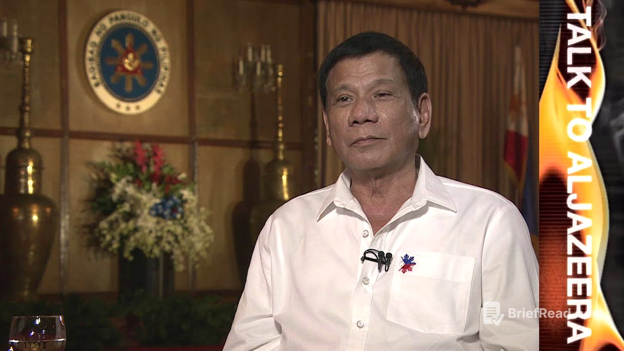 Rodrigo Duterte on drugs, death and diplomacy | Talk to Al Jazeera