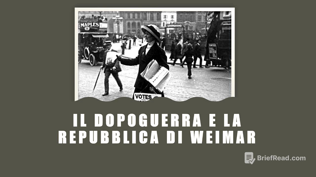 Il primo dopoguerra e la nascita della repubblica di Weimar
