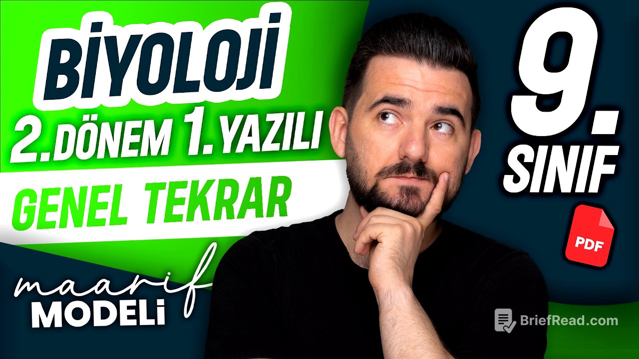 9.sınıf biyoloji 2.dönem 1.yazılı | Genel tekrar | Full Tekrar