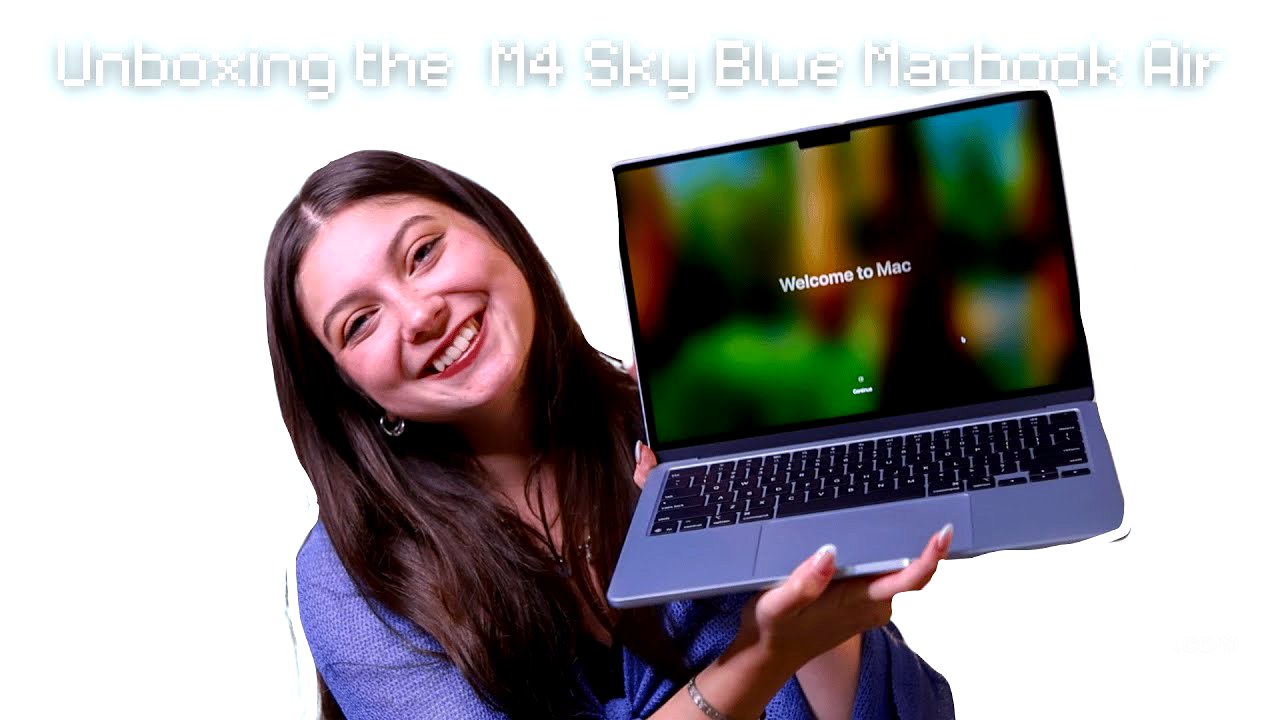 Unboxing the New Sky Blue M4 Macbook Air + First Impressions ⋆｡°✩🦋🩵⋆｡°