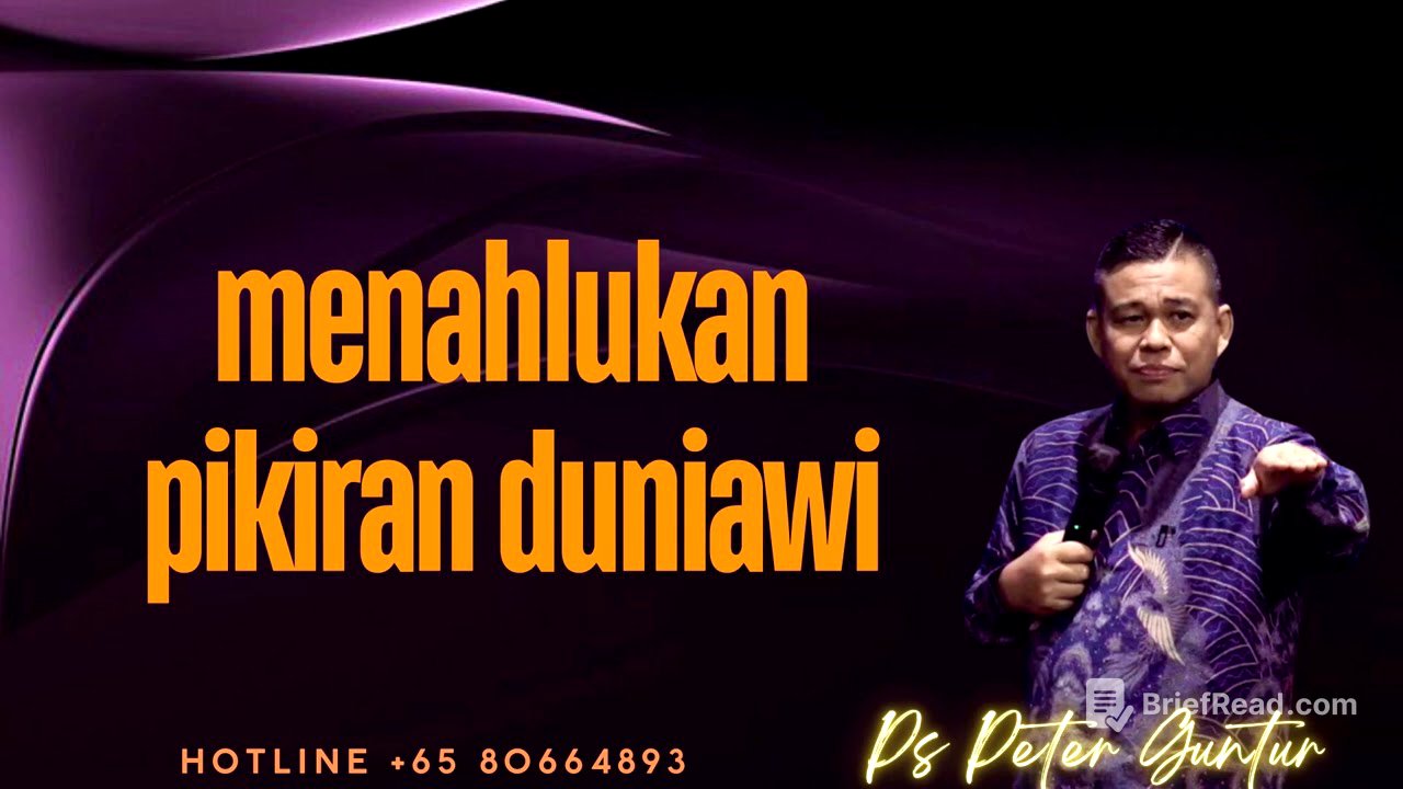 MENAHLUKKAN PIKIRAN DUNIAWI   PETER GUNTUR