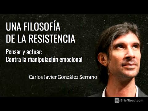 "FILOSOFÍA DE LA RESISTENCIA". Contra el Gobierno Emocional - Carlos Javier González Serrano